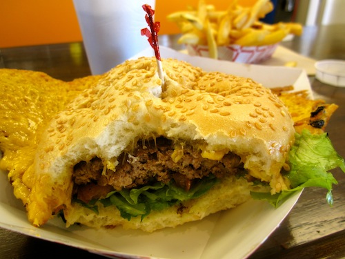 Squeeze Inn Squeezeburger in Sacramento, California Squeeze Inn Squeezeburger in Sacramento, California