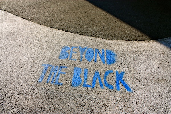 Beyond the Black street art in Wellington, New Zealand Beyond the Black street art in Wellington, New Zealand