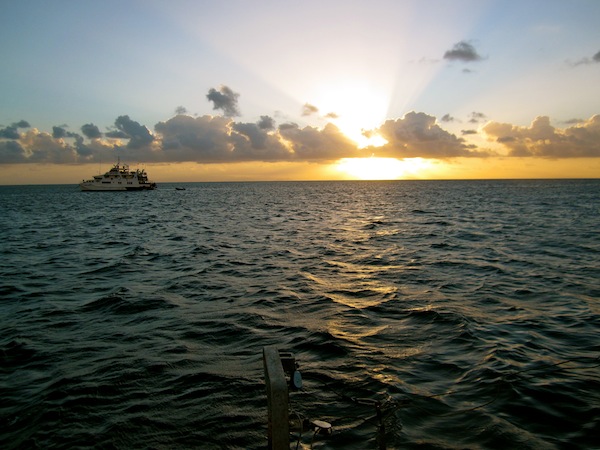 Sunset on the Great Barrier Reef, Cairns, Australia Sunset on the Great Barrier Reef, Cairns, Australia