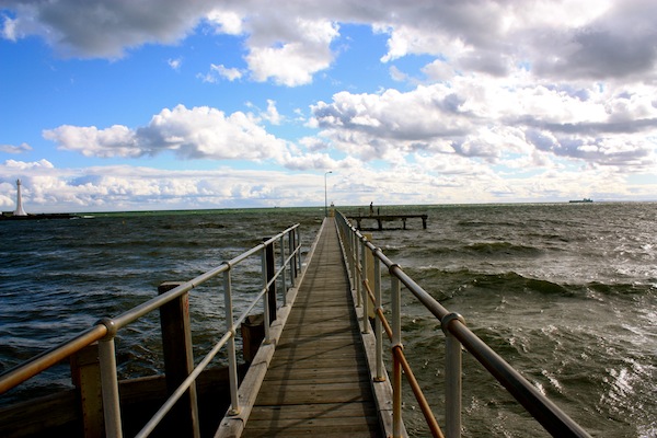 St Kilda Pier on a cloudy day, Melbourne, Australia St Kilda Pier on a cloudy day, Melbourne, Australia
