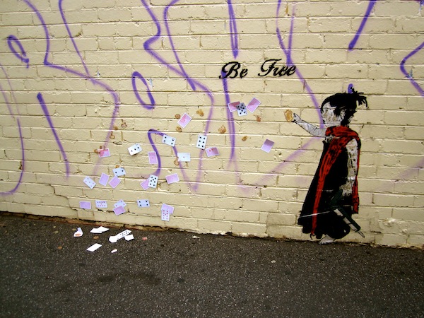 Street art on Acland Street, St Kilda, Melbourne, Australia Street art on Acland Street, St Kilda, Melbourne, Australia