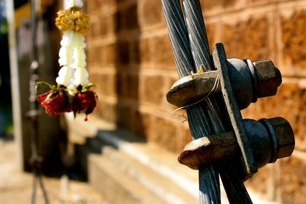 Lock and offerings in Chiang Mai, Thailand