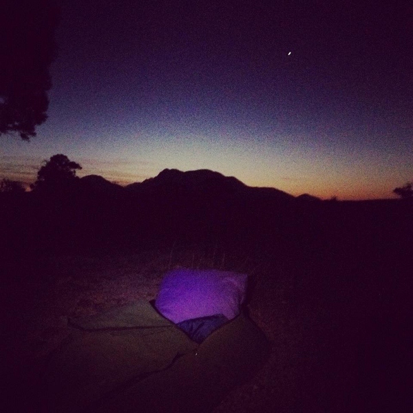 Sleeping under the stars at Stirling Ranges, Western Australia Sleeping under the stars at Stirling Ranges, Western Australia