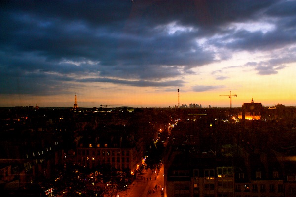 Sunset over Paris from the Centre Pompidou Museum, France Sunset over Paris from the Centre Pompidou Museum, France