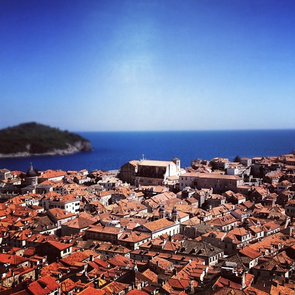 Red roofs and blue skies of Dubrovnik, Croatia on a sunny day Red roofs and blue skies of Dubrovnik, Croatia on a sunny day