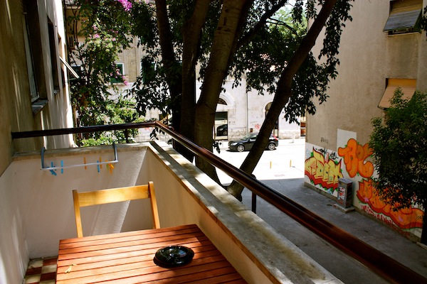Balcony at Tchaikovsky Hostel, Split, Croatia Balcony at Tchaikovsky Hostel, Split, Croatia