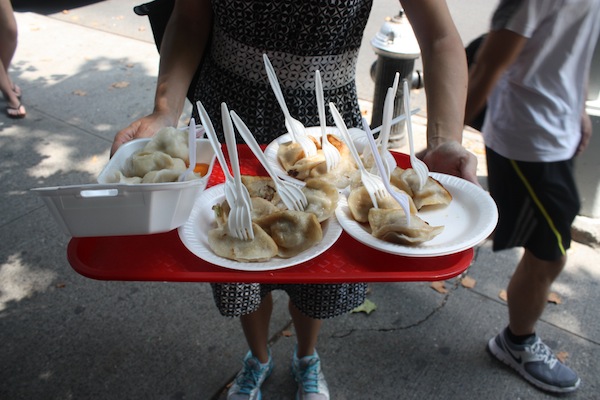 Potstickers in Chinatown with Ahoy New York Tours and Tasting Potstickers in Chinatown with Ahoy New York Tours and Tasting