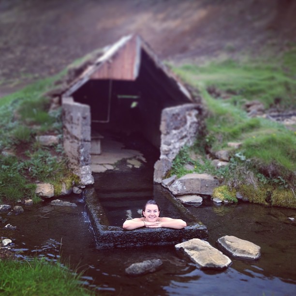 Iceland skinny dipping