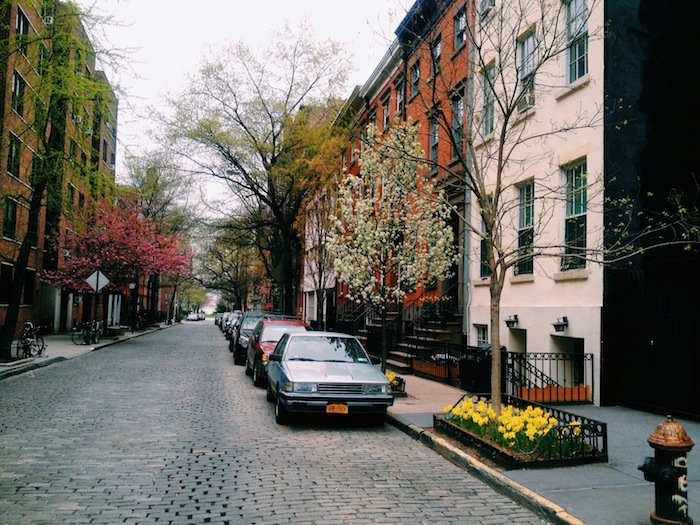 The streets of West Village in New York City in spring C'est Christine