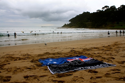 Australia pride in Lorne Beach, Great Ocean Road, Australia