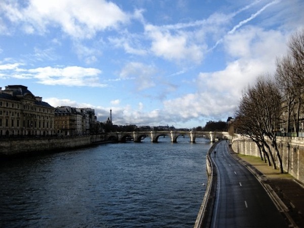 The Seine in Paris on a crisp January day
