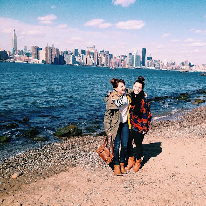 Christine Amorose and Ashly Ogden on the Williamsburg Waterfront