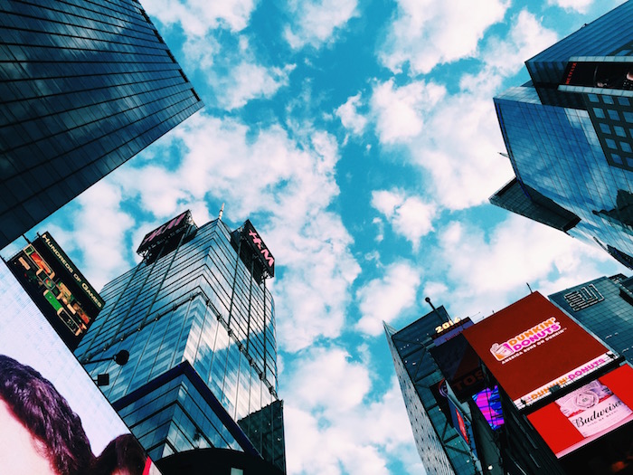 Times Square on a sunny day