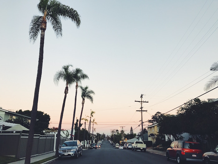 North Park, San Diego at sunset