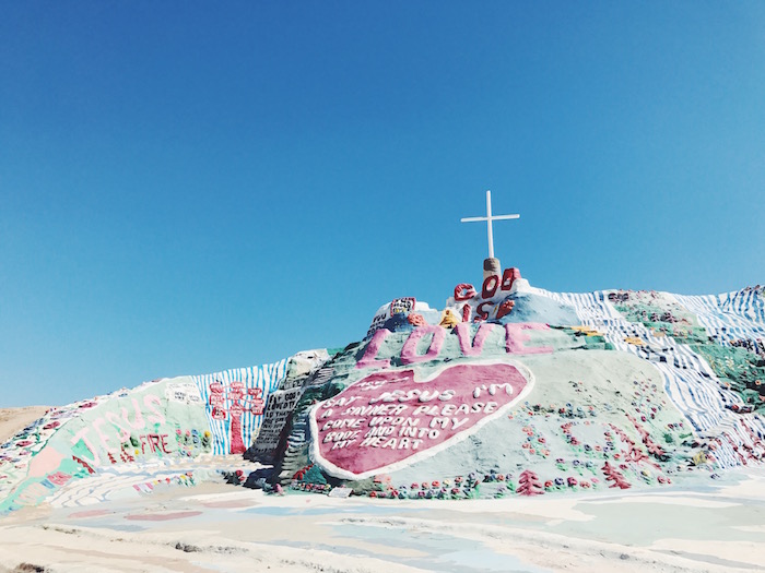 Salvation Mountain in the California desert