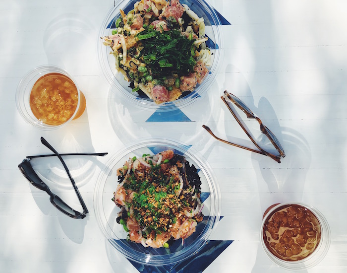 Sweetfin poke bowl at UTC San Diego