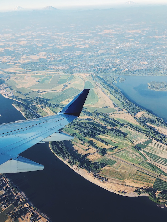 View from Southwest flight to Portland