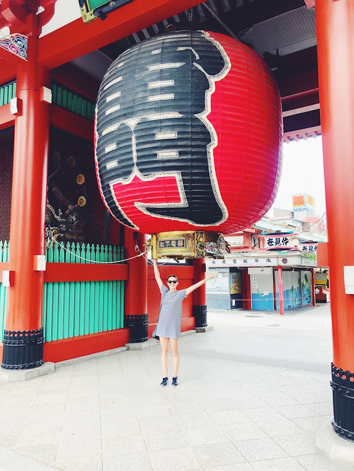 Christine Merrill in Senso-Ji shrine in Tokyo