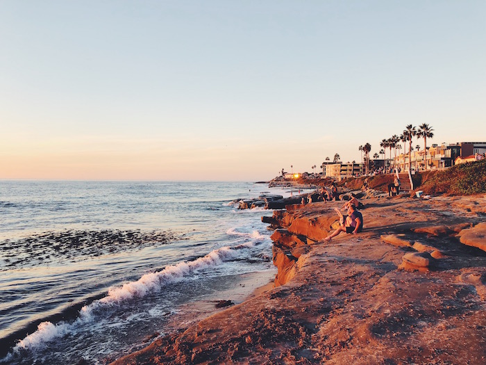 San Diego sunset in La Jolla