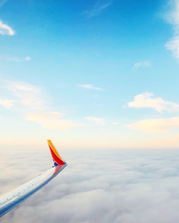 View out the airplane window