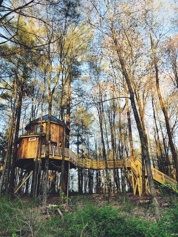 El Castillo treehouse at Mohicans Treehouses, Ohio